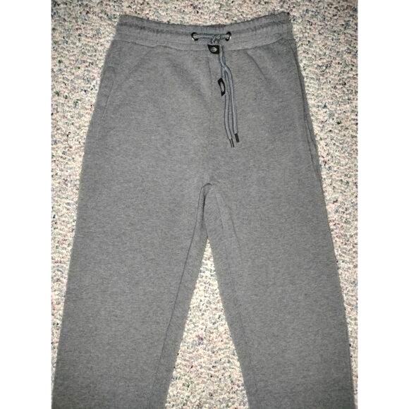 Galaxy by Harvic Mens Stretch Twill Jogger Sz Small Heather Gray Sm Sweat Pants - Picture 2 of 15